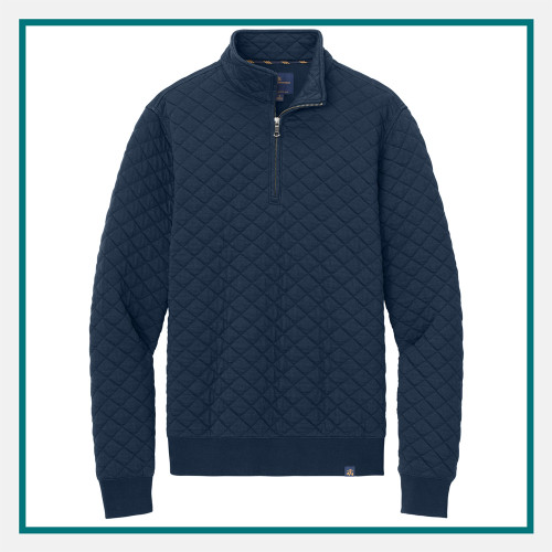 Brooks Brothers Diamond Quilt 1/4-Zip Custom Logo